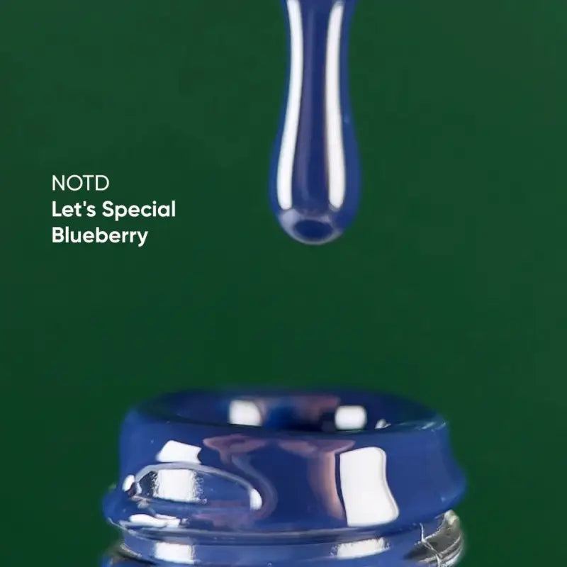 NAILSOFTHEDAY Let's special Blueberry - deep blue gel nail polish covering one layer, 10 ml