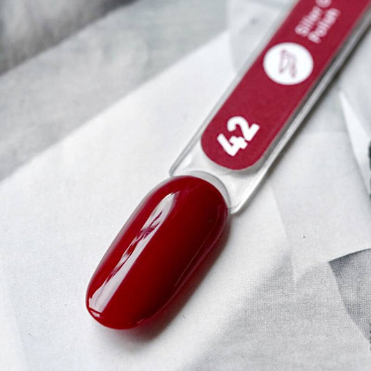 Gel polish Siller No.42/deep burgundy/  (8ml) - All Pro Beauty