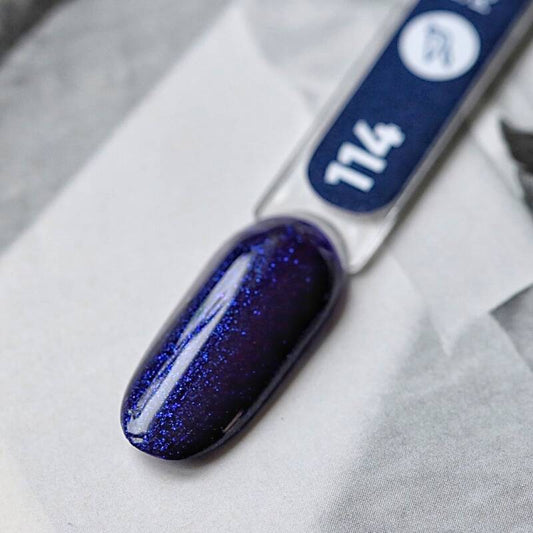 Gel polish Siller No.114/violet wine with microglitter/ (8ml) - All Pro Beauty