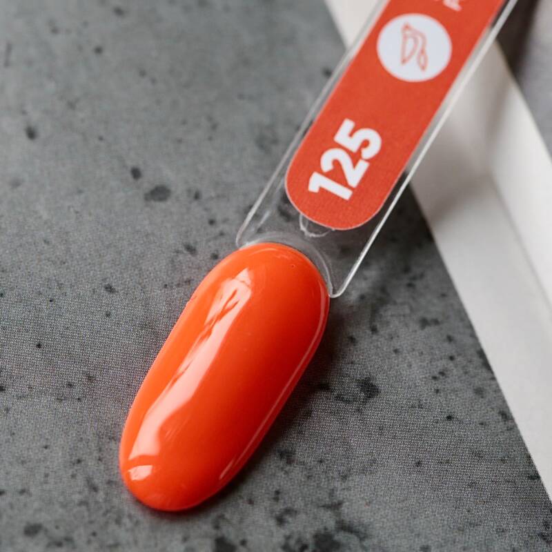 Gel polish Siller No125/bright orange/ (8ml) - All Pro Beauty