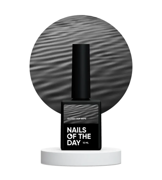 NAILSOFTHEDAY Glossy top wipe - glossy top with a sticky layer, without UV filters, 10 ml