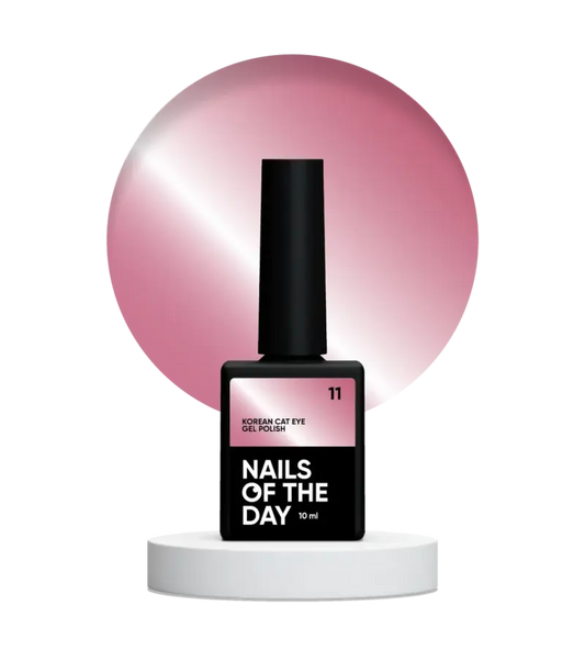 NAILSOFTHEDAY Korean cat eye 11 – pink gel polish cat eye, 10 ml