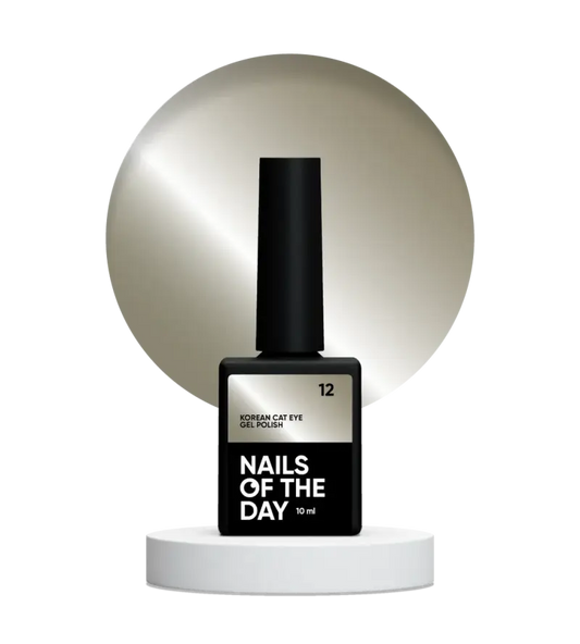 NAILSOFTHEDAY Korean cat eye 12 – cold beige gel polish cat eye, 10 ml
