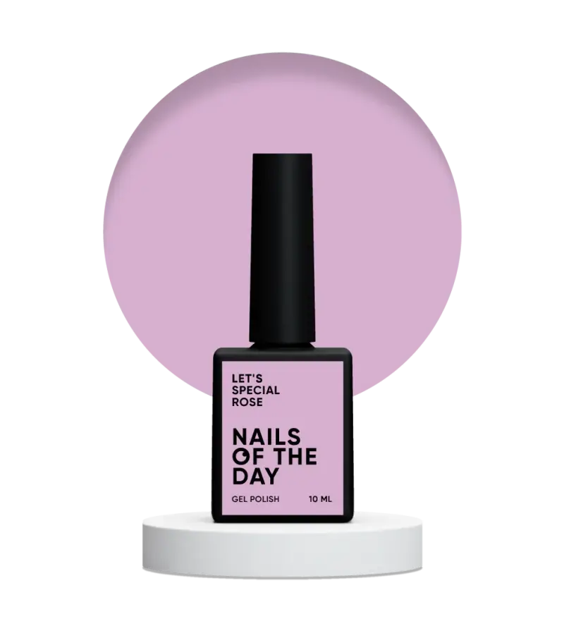 NAILSOFTHEDAY Let's special Rose — dusty pink gel nail polish covering one layer, 10 ml
