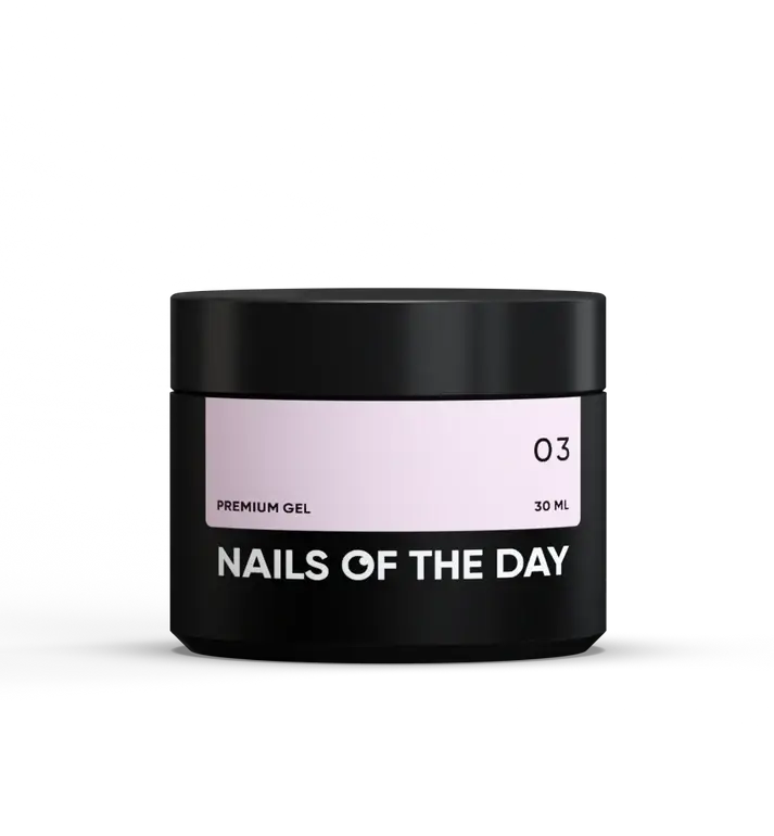 NAILSOFTHEDAY Premium gel 03 — гель для нарощування (молочно-рожева френч), 30 мл