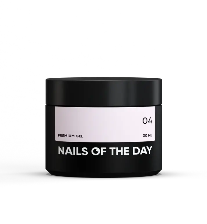 NAILSOFTHEDAY Premium gel 04 — construction gel (light pink French), 30 ml
