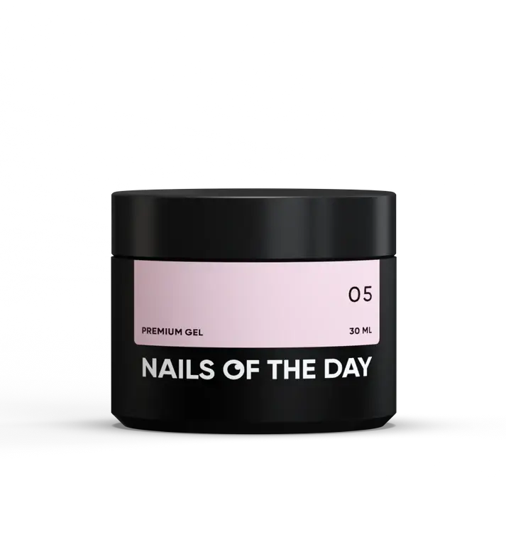 NAILSOFTHEDAY Premium gel 05 — building gel (pink jacket), 30 ml