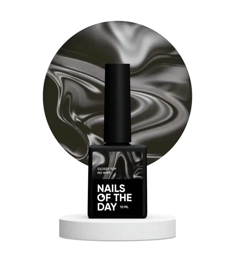 NAILSOFTHEDAY Glossy top no wipe - glossy top without a sticky layer and with UV filters, 10 ml