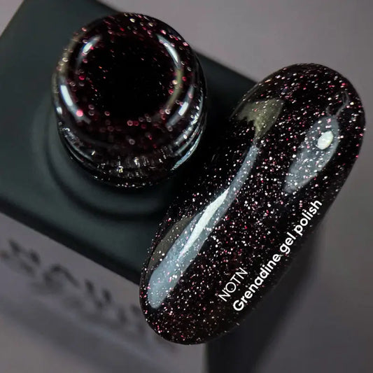 NAILSOFTHENIGHT Grenadine gel polish — burgundy reflective gel polish for nails, 10 ml