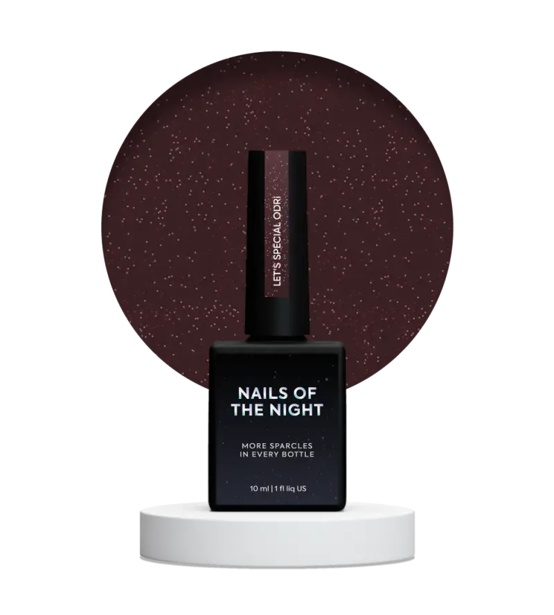 NAILSOFTHENIGHT Let's special Odri — warm cherry reflection gel nail polish covering one layer, 10 ml