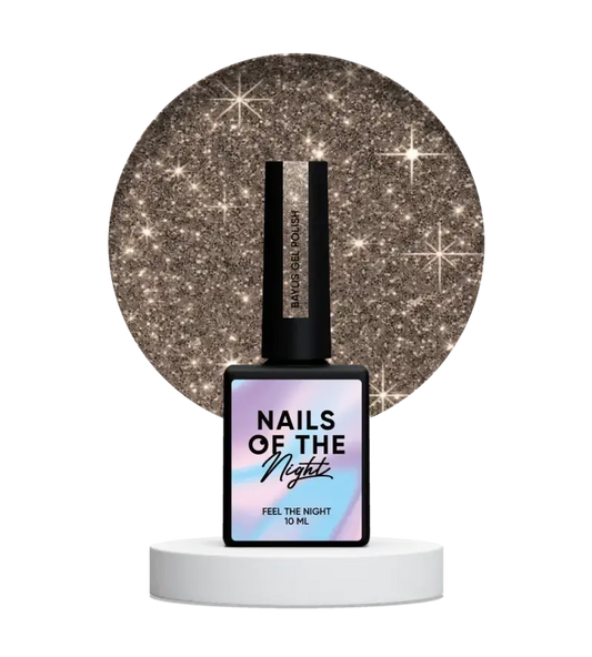 NAILSOFTHENIGHT Baylis gel polish — golden reflective gel polish for nails, 10 ml