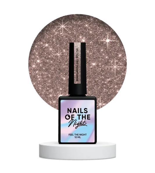 NAILSOFTHENIGHT Margarita gel polish — pink nude reflective gel nail polish, 10 ml
