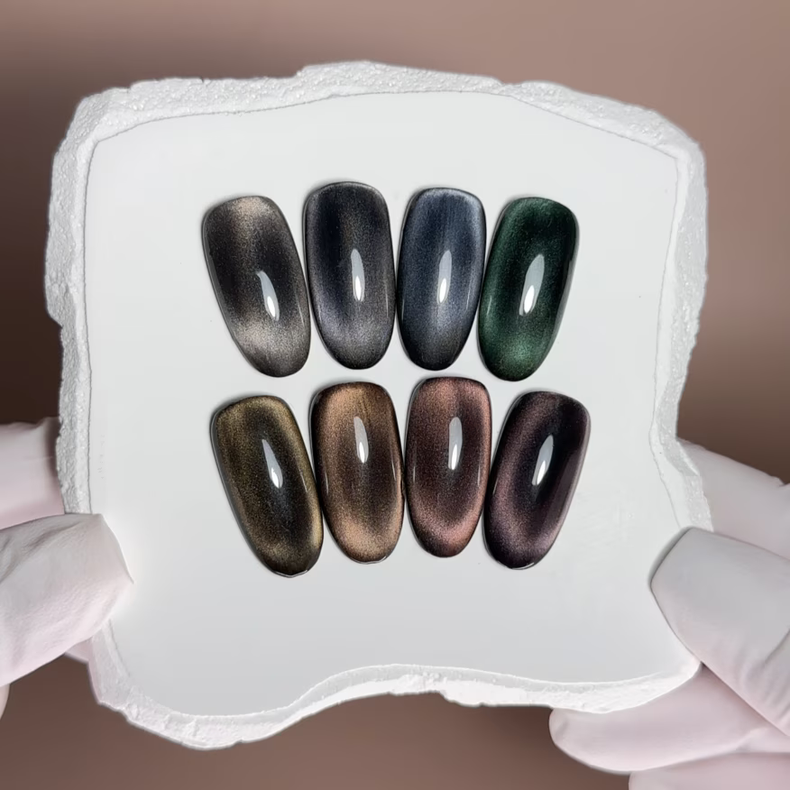 BIBLIOTEKA Cat Eye Gel Polish № 02 Shadow – Dark Gray, 10 ml
