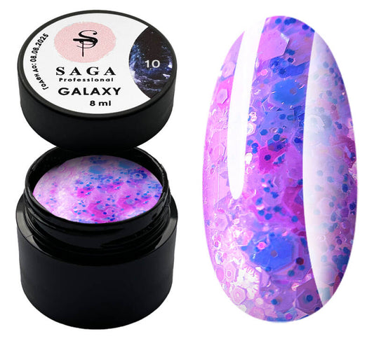 Saga Professional Galaxy Glitter No10   (8ml)