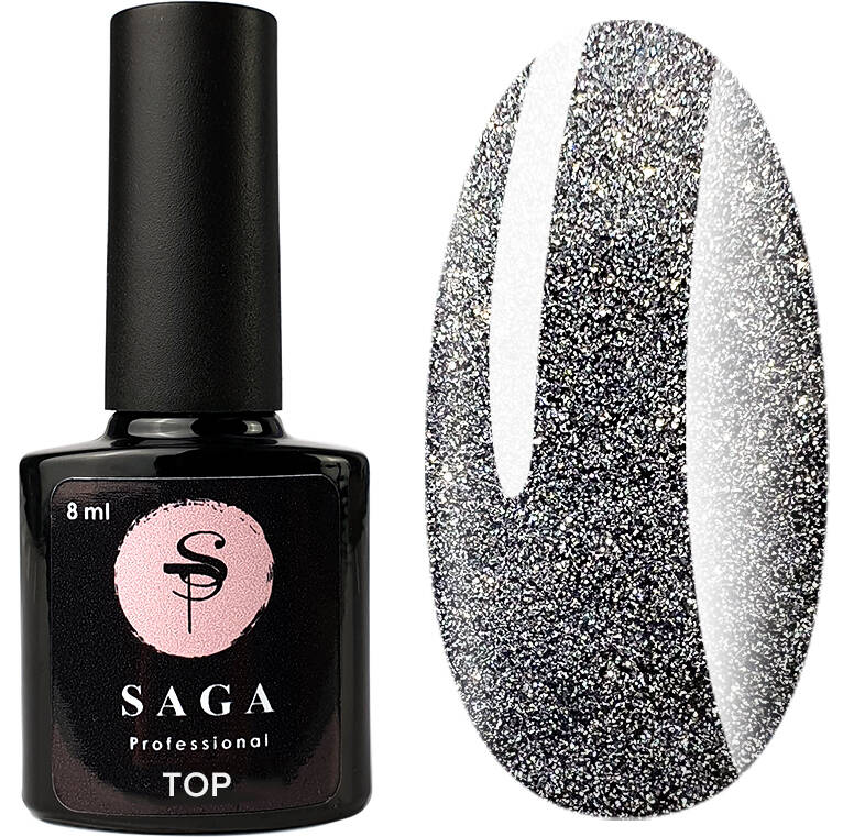 SAGA TOP No Wipe FIERY TOP (REFLECTIVE), 9 ML