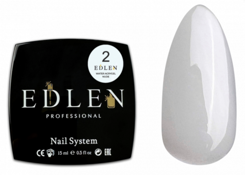 EDLEN NAIL GEL WATER ACRYGEL NUDE 02 (15 мл)