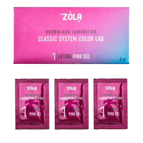 ZOLA Color Lab Set in Sachet 01 Lifting Pink Gel (3 x 1 ml)