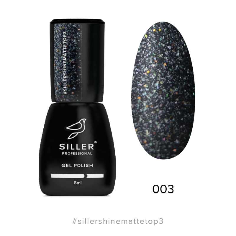 Siller Top Shine Matt No3 (8ml) - All Pro Beauty