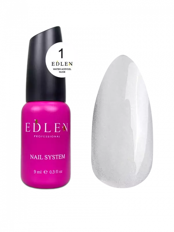EDLEN NAIL GEL WATER ACRYGEL NUDE 01 (9 мл)