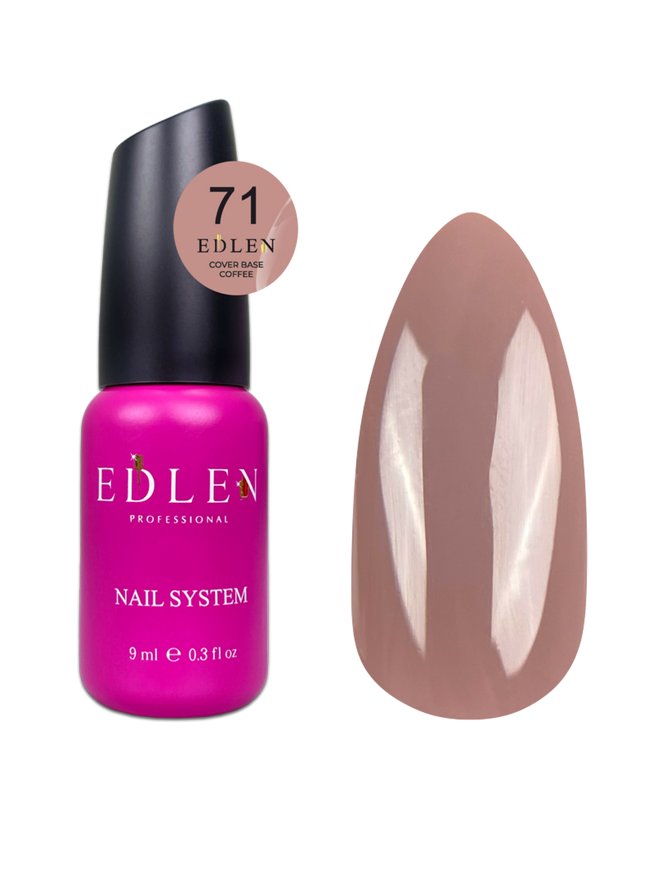 Cover base Coffee Edlen №71 9ml - All Pro Beauty