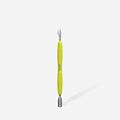STALEKS  Manicure pusher Gummy with silicone handle UNIQ 10 TYPE 3 PQ-10-3y(rounded narrow pusher and cleaner) - All Pro Beauty