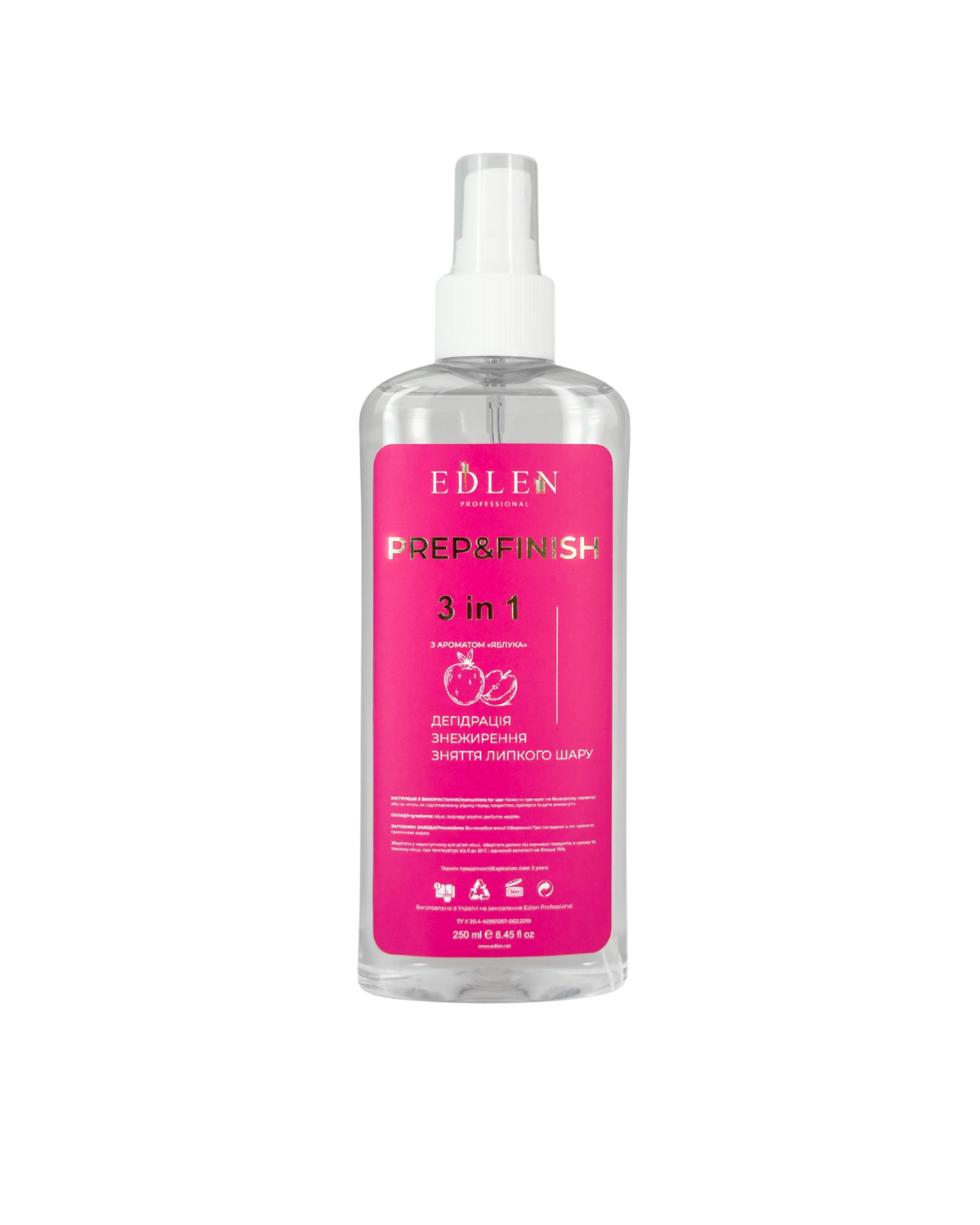 Degreaser Prep&Finish apple Edlen 250ml - All Pro Beauty