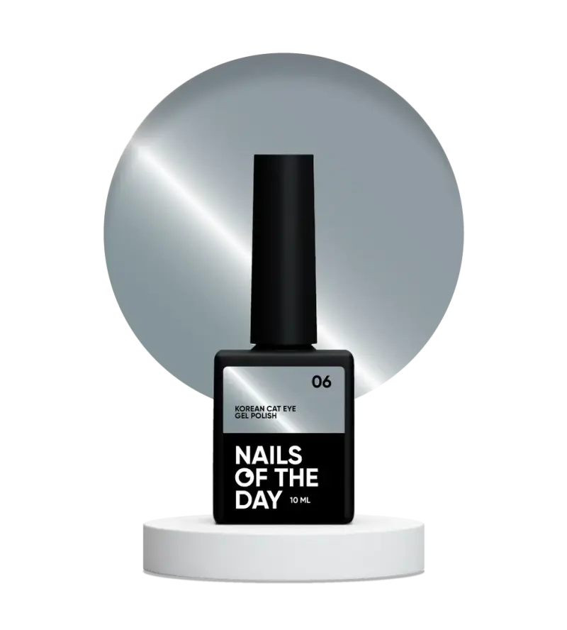 NAILSOFTHEDAY Korean cat eye 06 – сіро-блакитний гель-лак «котяче око», 10 мл