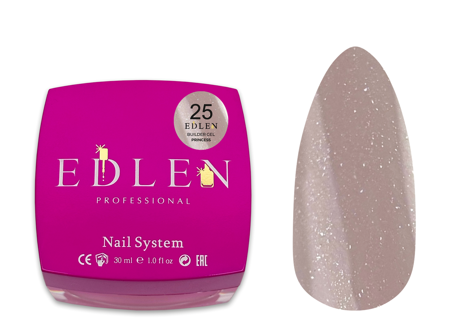 Builder gel Princess Edlen №25 30ml - All Pro Beauty