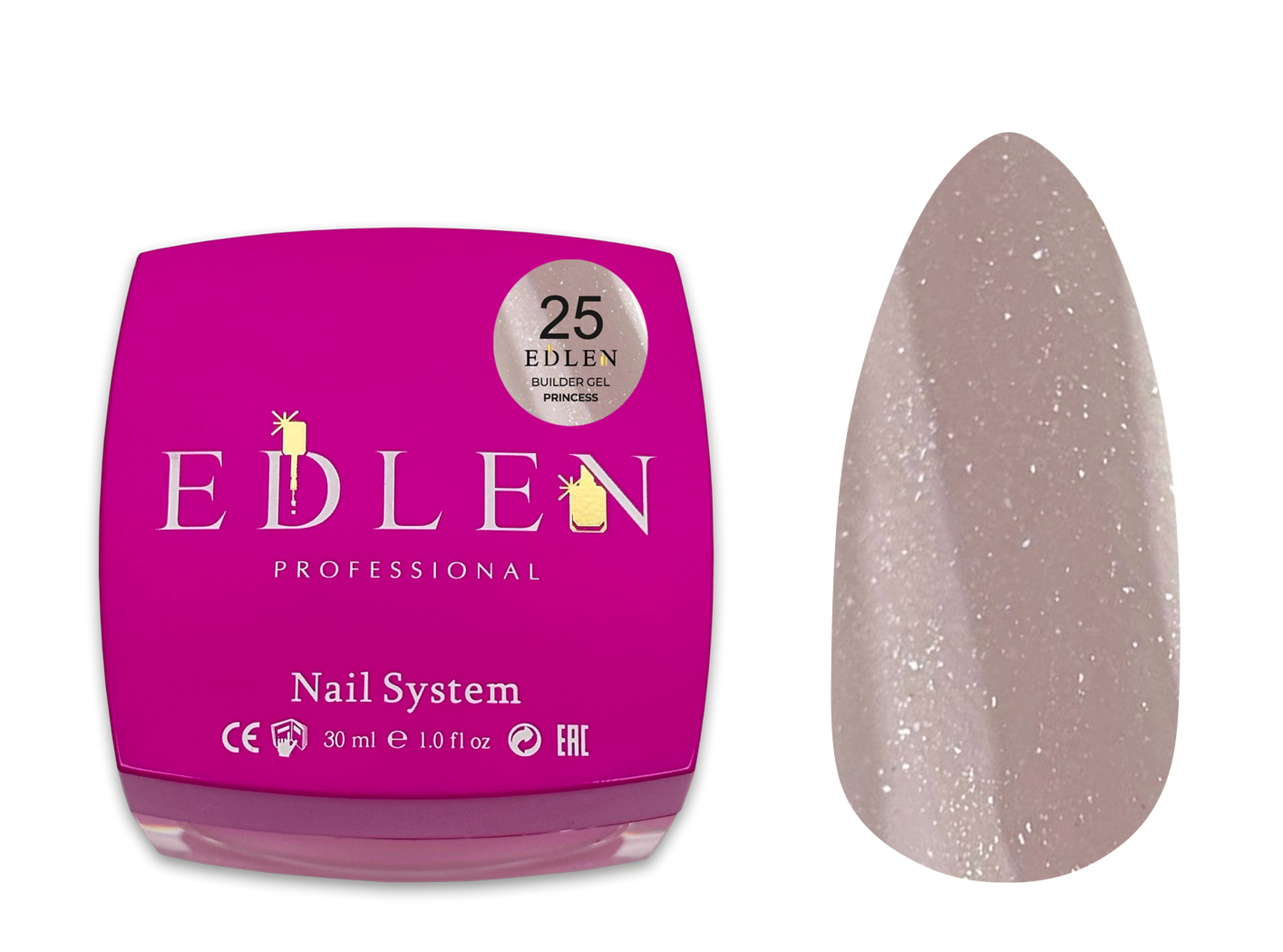 Builder gel Princess Edlen №25 30ml - All Pro Beauty