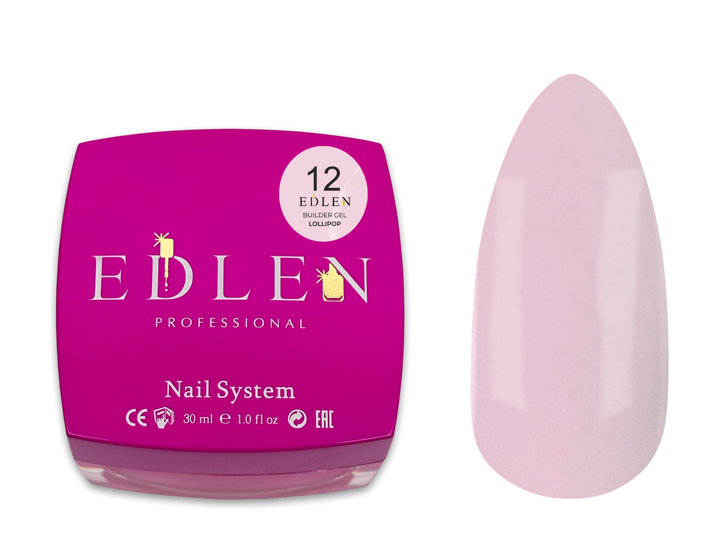 Builder gel Lollipop Edlen №12 30ml - All Pro Beauty