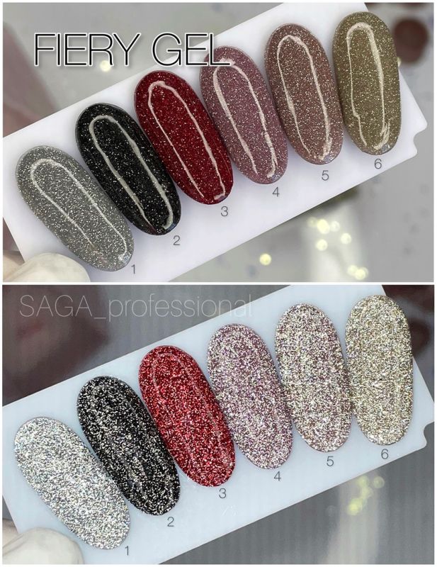 Saga Professional Fiery Gel polish No4 (9ml) - All Pro Beauty