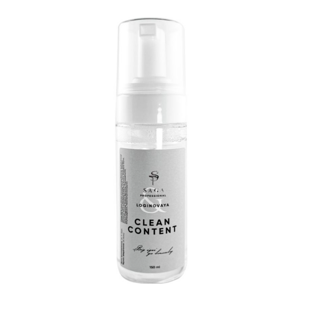 Saga Clean Content Cleansing Foam, 150 ml - All Pro Beauty