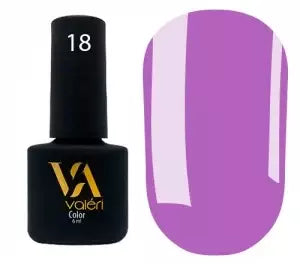 Valeri Nail gel polish No18 (lilac, enamel), 6 ml