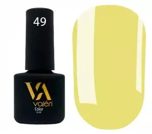 Valeri Nail gel polish No49 (olive yellow, enamel), 6 ml