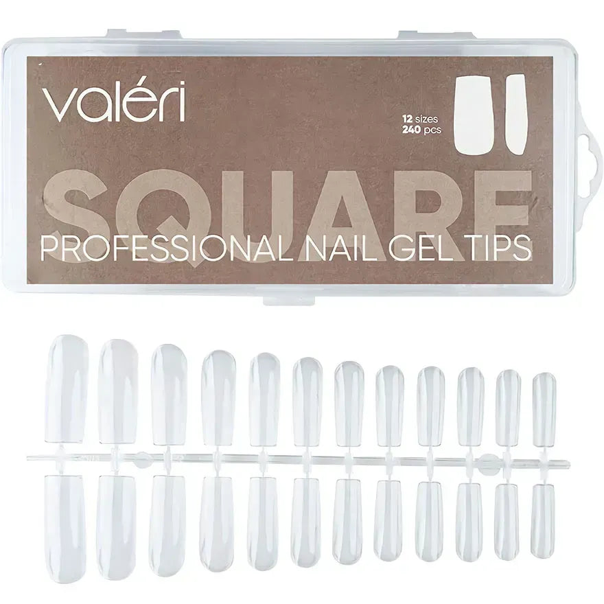 Valeri  Nail Gel Tips "Square" - All Pro Beauty