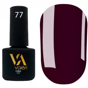 Valeri Nail gel polish No77 (eggplant, enamel), 6 ml