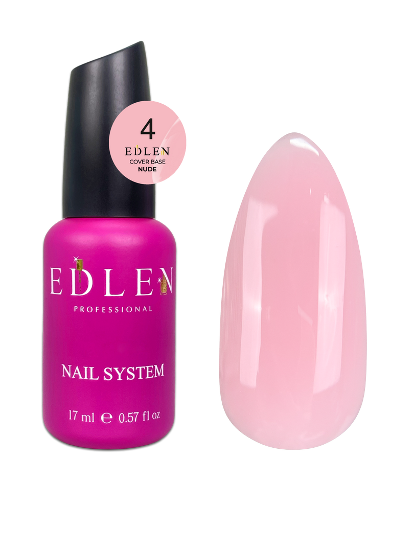 Cover base Nude Edlen №04 17ml - All Pro Beauty