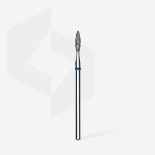 STALEKS Diamond nail drill bit flame blue EXPERT head diameter 2,1 mm / working part 8 mm