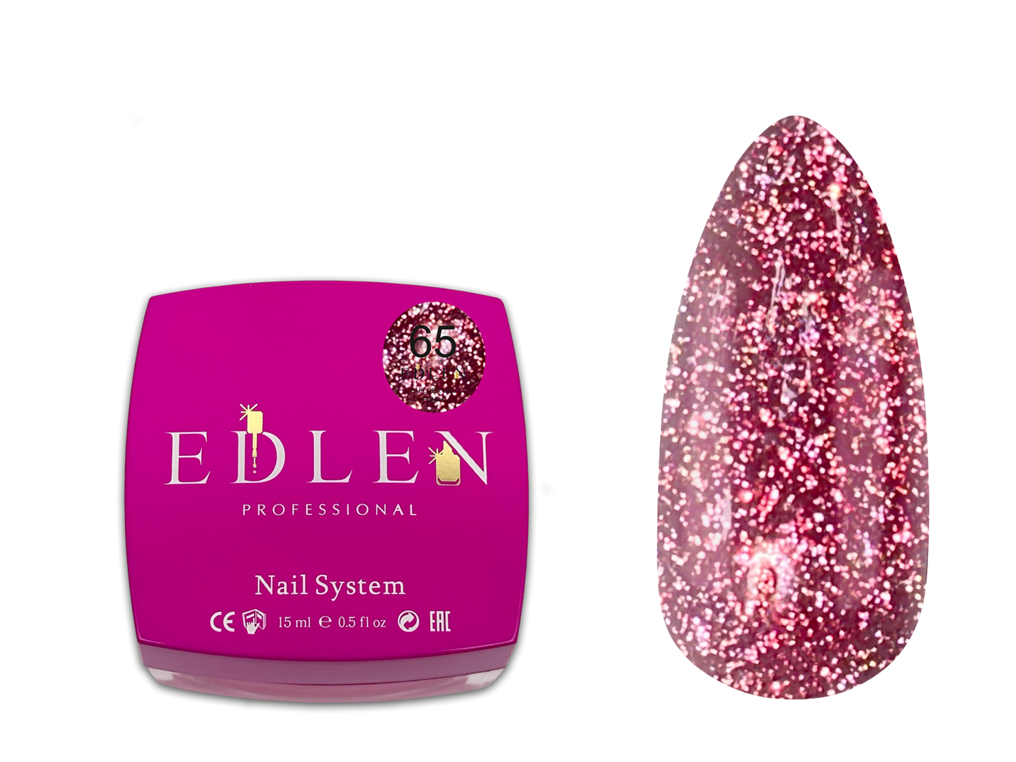 Builder gel Flash Edlen №65 15ml - All Pro Beauty