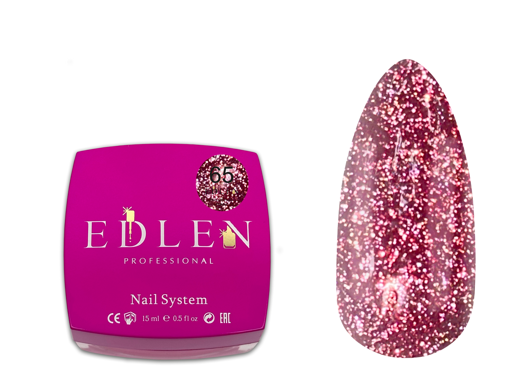 Builder gel Flash Edlen №65 15ml - All Pro Beauty