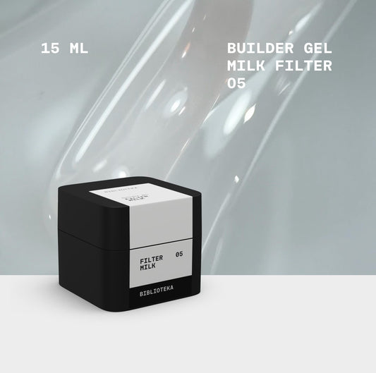 BIBLIOTEKA Builder Gel № 05 Milk FILTER – Milk, 15 ml
