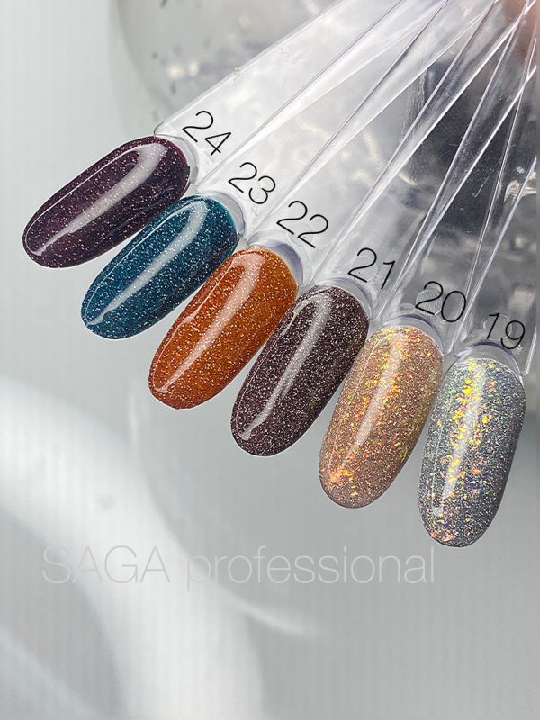 Saga Professional Fiery Gel polish No24 (9ml) - All Pro Beauty