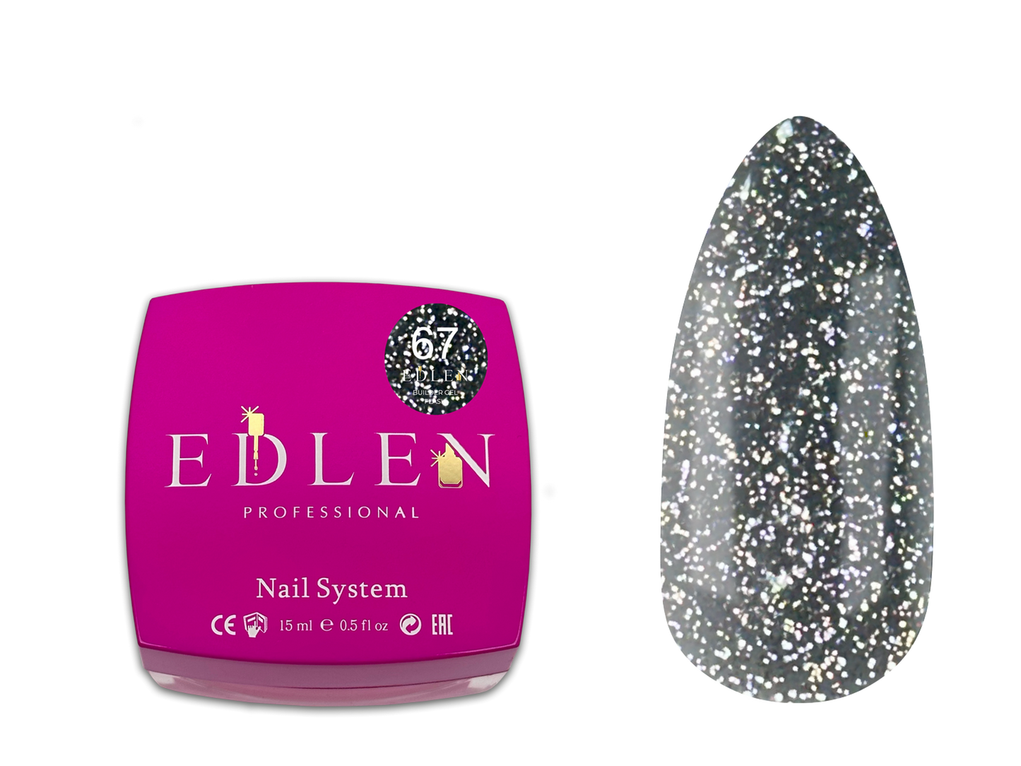 Builder gel Flash Edlen №67 15ml - All Pro Beauty