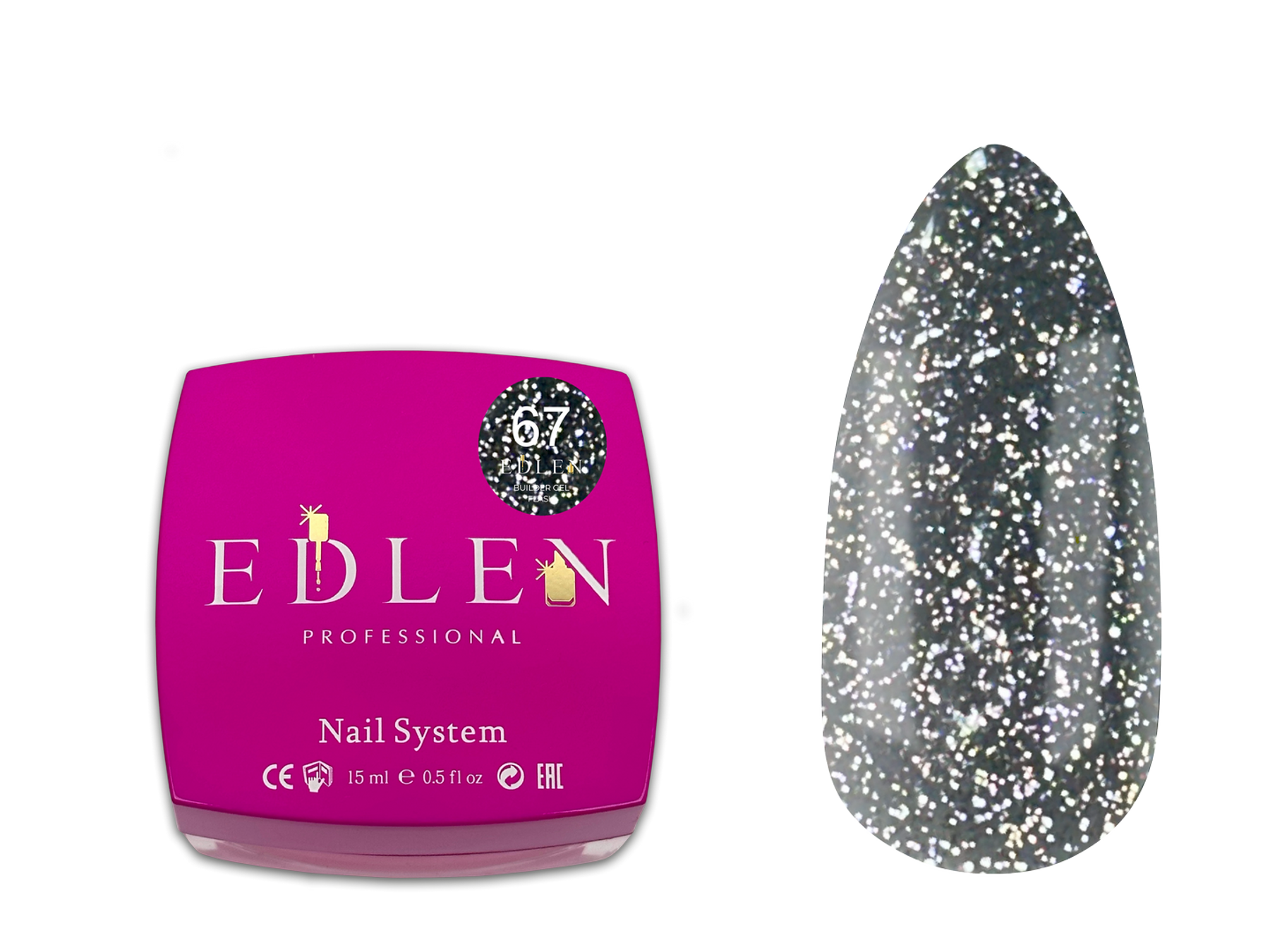 Builder gel Flash Edlen №67 15ml - All Pro Beauty