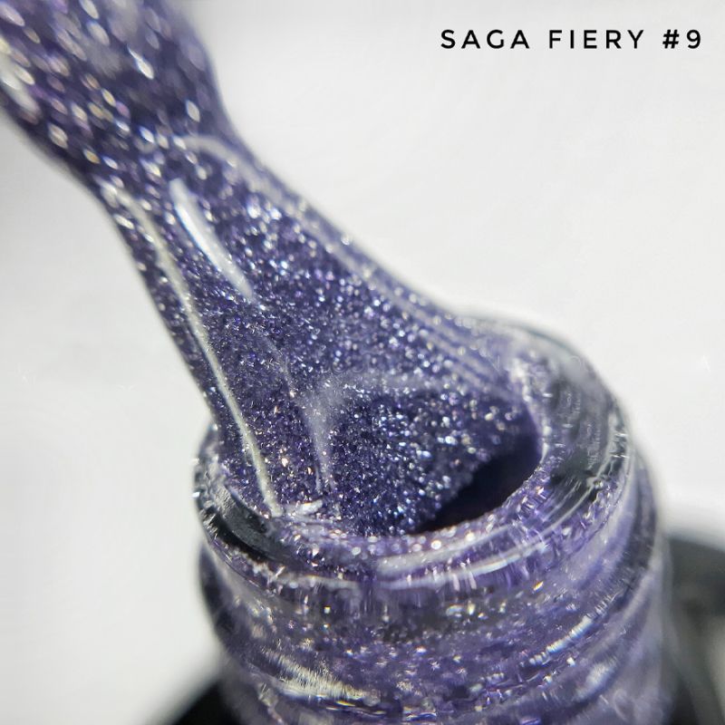 Saga Professional Fiery Gel polish No9 (9ml) - All Pro Beauty
