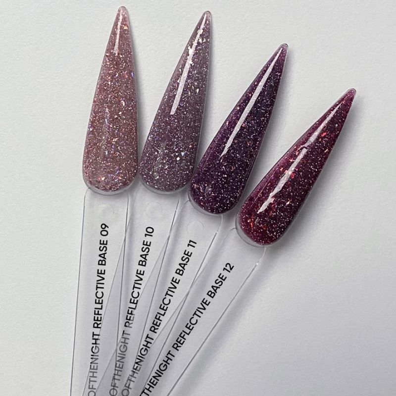 NAILSOFTHENIGHT Reflective base 10 — камуфлююча світловідбиваюча основа з шиммером, 10 мл