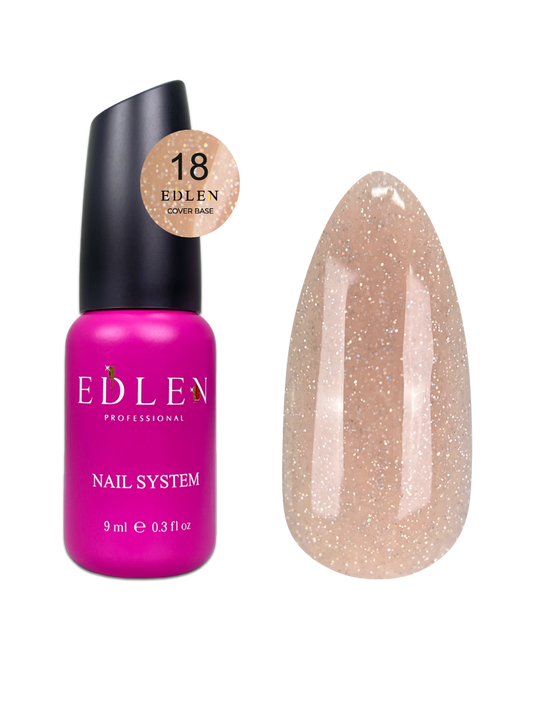 Cover base Hologram Edlen №18 9ml - All Pro Beauty