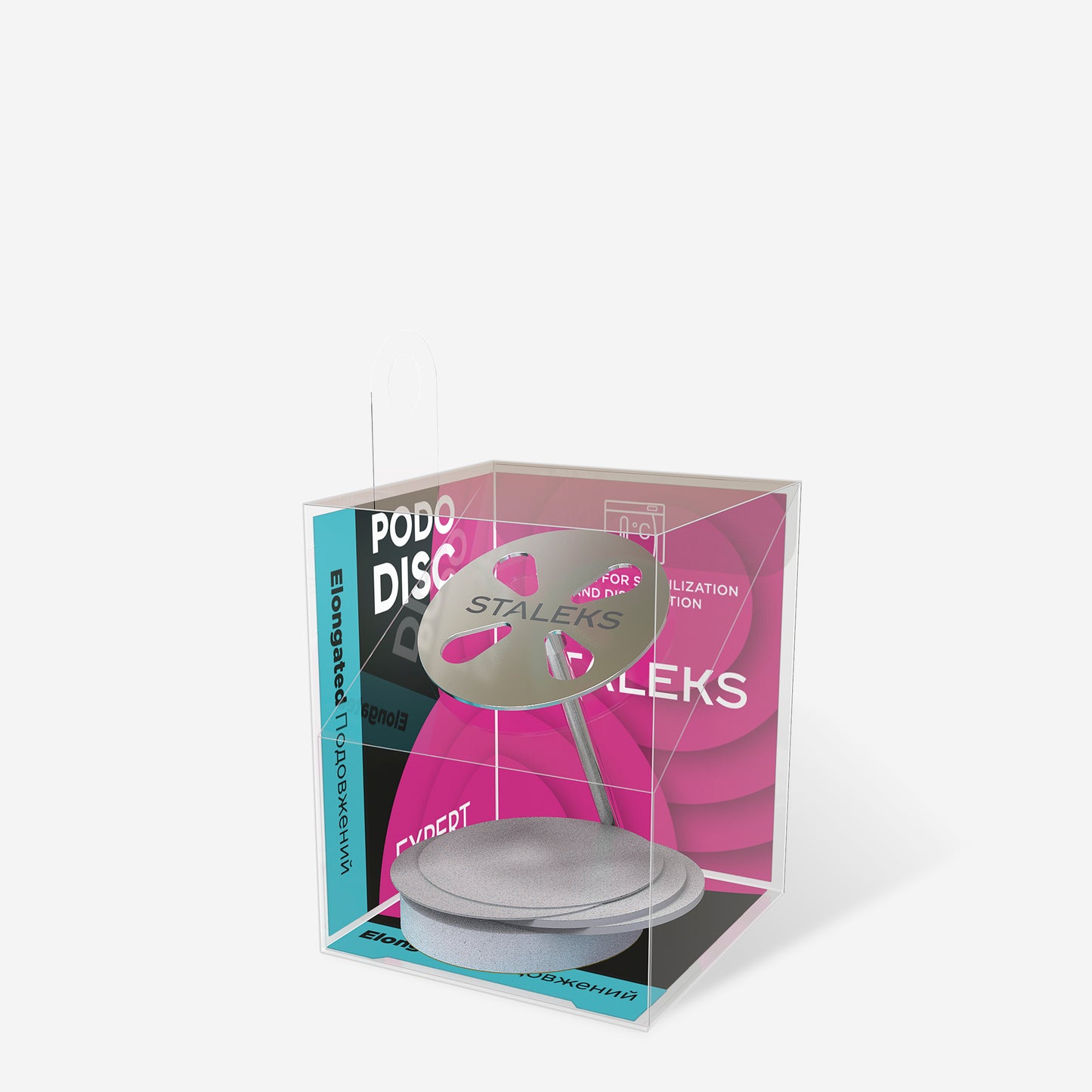 STALEKS EXPERT PODODISC L Elongated pedicure disc with disposable files, 180 grit, 25 mm PDLset-25(5 pcs)