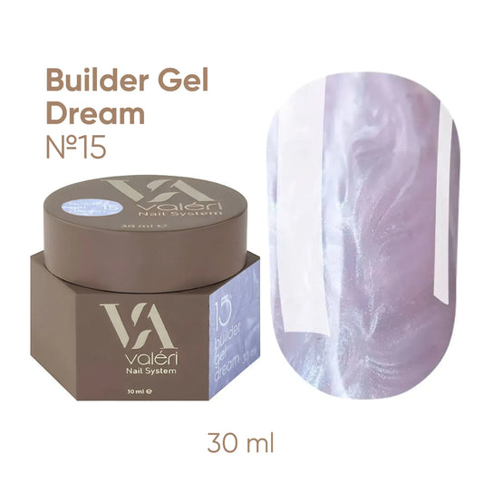 Builder Gel DREAM COLLECTION Valeri №015 30ml - All Pro Beauty