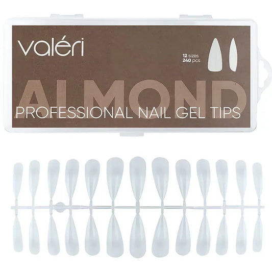 Valeri Nail Gel Tips Almond - All Pro Beauty